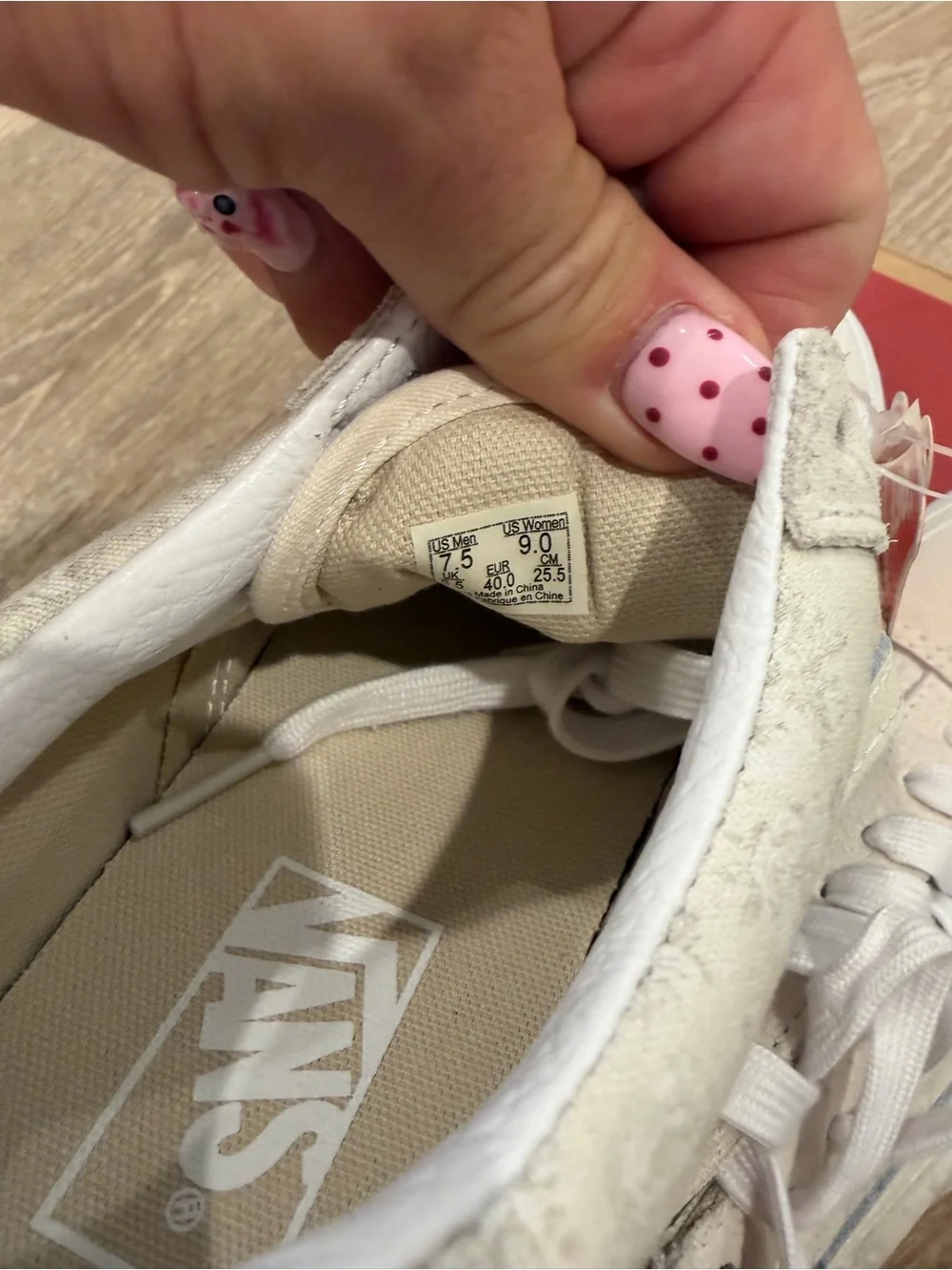 Vans Women’s  Authentic Old Skool Low Top Sneakers - Cream